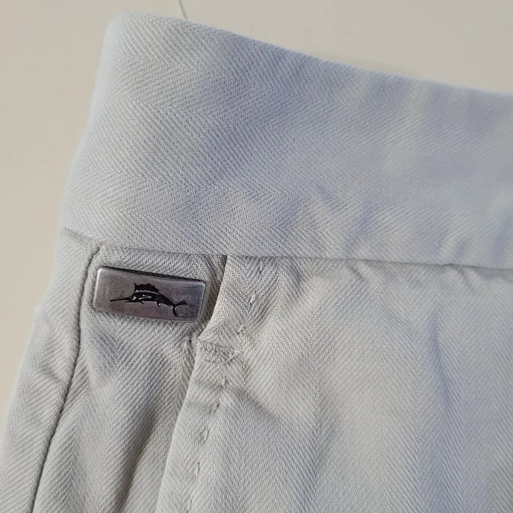 Tommy Bahama Men's Silk Cotton Light Tan Dress Shorts